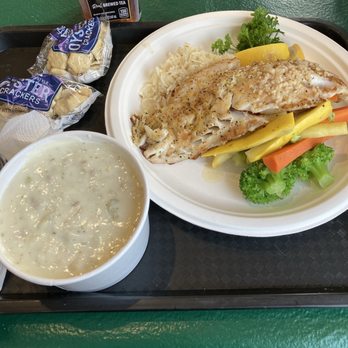 Sea Harvest - Pint of clam chowder and Grilled Rockfish - Seafood Near Me - Monterey, California Sea Harvest - Pint of clam chowder and Grilled Rockfish - Seafood Near Me - Monterey, California
