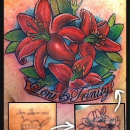 one of the (dozens of) tattoos Jason has done for me or those I know, this was a cover-up on my Momma :) one of the (dozens of) tattoos Jason has done for me or those I know, this was a cover-up on my Momma :)
