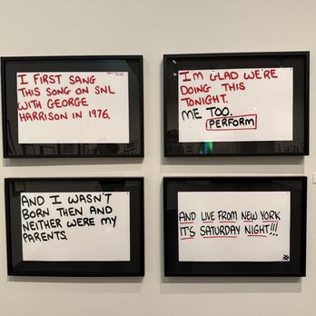 Harry Ransom Center - Cue Cards from SNL 50 - Museums Near Me - Austin, Texas