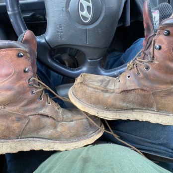 Red Wing - Boot always thrashed from my line of work but specifically the stitching under the eyes is what I went in for. Purchased 2/21/21. - Shoe Stores Near Me - Beaverton, Oregon