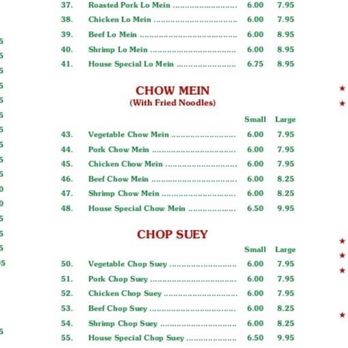 Panda Garden - Fried rice, lo mein, chow mein and pork menu - Chinese Near Me - Southbridge, Massachusetts