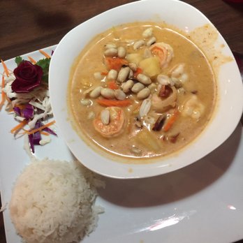 Thai Cafe - Mahatma curry with shrimp - Thai Near Me - Orange Park, Florida Thai Cafe - Mahatma curry with shrimp - Thai Near Me - Orange Park, Florida