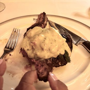 The Ruxton - 16 oz Delmonico with King Crab Oscar accompaniment. - Steakhouses Near Me - Baltimore, Maryland