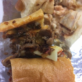 Ishkabibble's - An 1/4 Chicken Cheesesteak and 1/4 Ishka- we got 2 and split to compare. - American Near Me - Philadelphia, Pennsylvania Ishkabibble's - An 1/4 Chicken Cheesesteak and 1/4 Ishka- we got 2 and split to compare. - American Near Me - Philadelphia, Pennsylvania