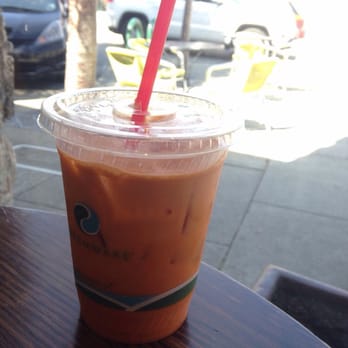 Tay Tah Cafe - Delicious Thai iced tea and it will wake you up! It definitely has a lot of caffeine in it. - Ice Cream & Frozen Yogurt Near Me - Albany, California Tay Tah Cafe - Delicious Thai iced tea and it will wake you up! It definitely has a lot of caffeine in it. - Ice Cream & Frozen Yogurt Near Me - Albany, California