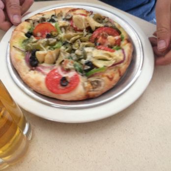 The Upper Crust Pizza - One of the veggie options - Pizza Near Me - Bishop, California