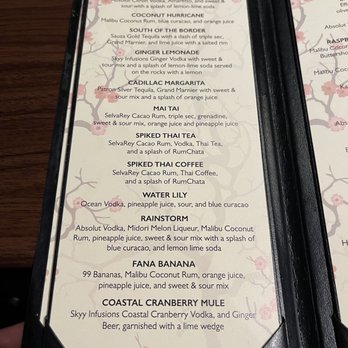 Bangkok On 9 - Cocktail menu - Thai Near Me - Spartanburg, South Carolina Bangkok On 9 - Cocktail menu - Thai Near Me - Spartanburg, South Carolina