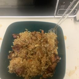 House fried rice Teriyaki chicken and sesame chicken House fried rice Teriyaki chicken and sesame chicken