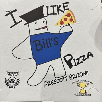 Bill's Pizza - Unique To Go Box - Pizza Near Me - Prescott, Arizona