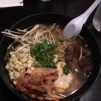 ZENSTREET - "Artisan Ramen"  kimchi flavored, with added corn (+$1) - Thai Near Me - Riverside, California