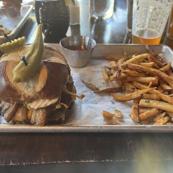 Old Black Bear Brewing Company - 256 Burger w/fries! - Breweries Near Me - Madison, Alabama Old Black Bear Brewing Company - 256 Burger w/fries! - Breweries Near Me - Madison, Alabama