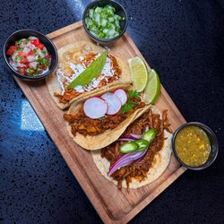 Caramelo Café - Taco Trio - EVENING MENU