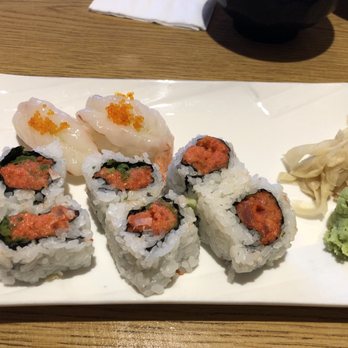 Sushi Tomi - Amaebi and spicy tuna roll - Sushi Bars Near Me - Mountain View, California Sushi Tomi - Amaebi and spicy tuna roll - Sushi Bars Near Me - Mountain View, California