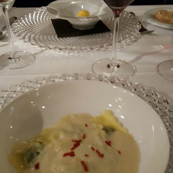 Restaurant Schlüsselzunft - Ravioli course for me.  This was delicious. - Swiss Food Near Me - Basel, BS