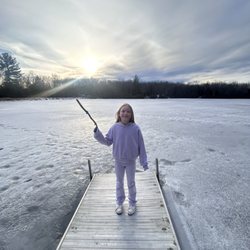 Ames Nowell State Park - Lake frozen @amesnowell