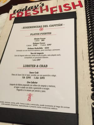 Menu photo 4 Red Lobster México, D.F., DIF