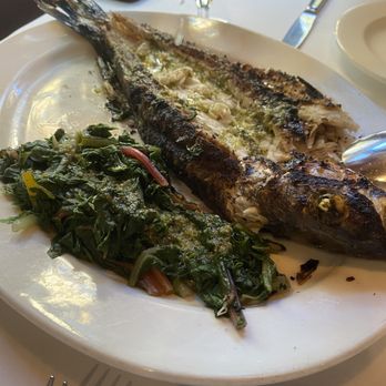 Evvia Estiatorio - Lavraki Mediterranean Sea Bass - Greek Near Me - Palo Alto, California