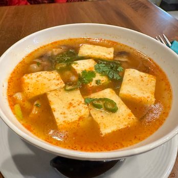 Thaitastic Thai Cuisine - Tom Yum Soup with tofu - Thai Near Me - Ashburn, Virginia