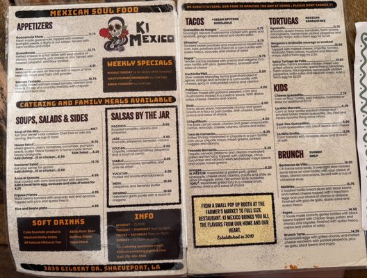 Menu photo 1 Ki' Mexico Shreveport, LA Menu photo 1 Ki' Mexico Shreveport, LA