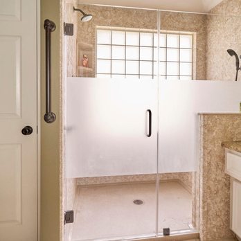 The Bath Kitchen Pros - A tub to shower conversion that we did in Katy, TX.  We also converted their old phone booth shower stall into a linen closet... - General Contractors Near Me - Tomball, Texas
