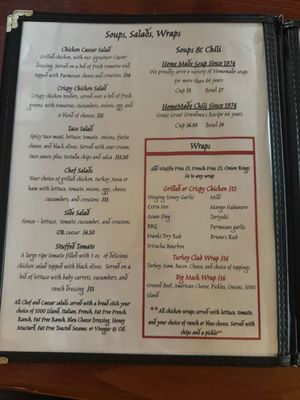 Menu photo 4 Downtowner Lounge Houghton, MI