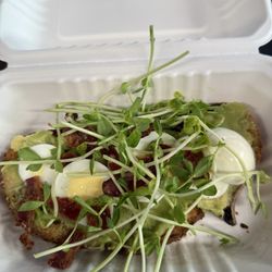 Press Coffee - Scottsdale Quarter - Avocado toast with eggs and Bacon