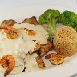 Marina Seafood Kitchen - Fish n shrimp in Homemade Creamy Butter Sauce