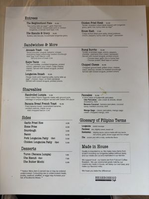 Menu photo 1 Neighborhood Cafe Tukwila, WA Menu photo 1 Neighborhood Cafe Tukwila, WA