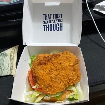 Culver's - A spicy crispy chicken sandwich.... but they forgot the top bun???? WTF - Fast Food Near Me - Shelby Township, Michigan Culver's - A spicy crispy chicken sandwich.... but they forgot the top bun???? WTF - Fast Food Near Me - Shelby Township, Michigan