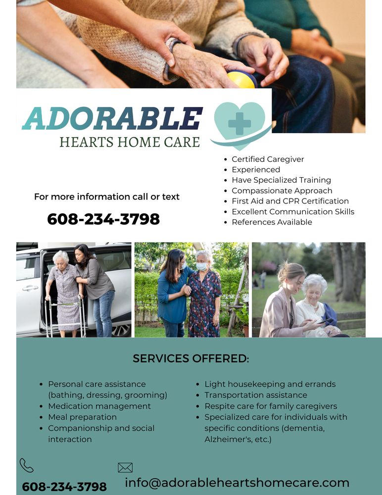 Adorrable Hearts Home Care - home care agency in Madison, WI