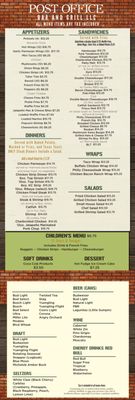 Menu photo 1 Post Office Bar & Grill Fulton, MO