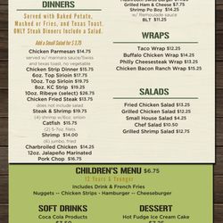 Post Office Bar & Grill - March 2026 Menu