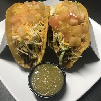 Hard shell tacos were excellent