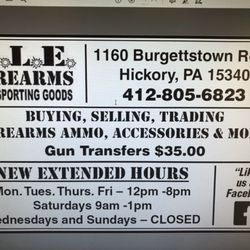 ALE Firearms & Sporting Goods - Hours and Location