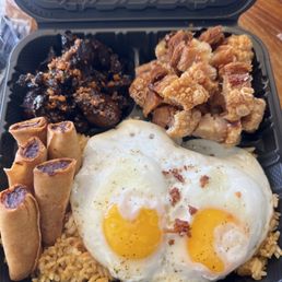 Ultimate Silog with CHICHARON PORK BELLY and TAPSILOG (BEEF) Ultimate Silog with CHICHARON PORK BELLY and TAPSILOG (BEEF)