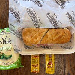 Firehouse Subs - Medium New York Steamer and chips