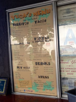 Menu photo 8 Yuca's Los Angeles, CA