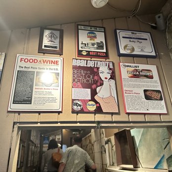 Buddy's Pizza - In the hallway as you enter - Pizza Near Me - Detroit, Michigan