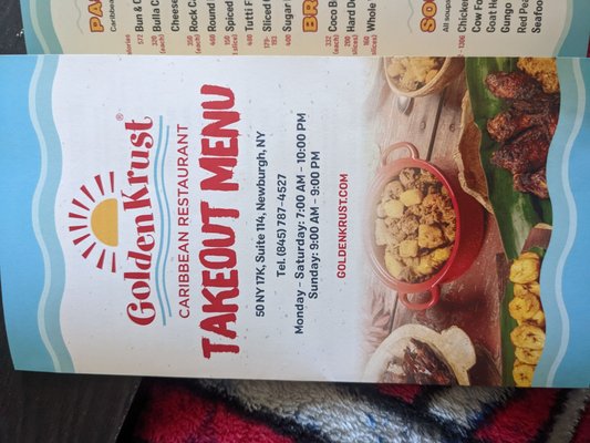 Menu photo 5 Golden Krust Caribbean Restaurant Newburgh, NY