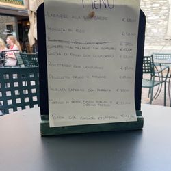 La Vecchina - Menu for day