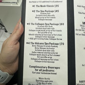 The Nails Nook - Pedi menu as of 4/2025 - Nail Salons Near Me - Stockton, California The Nails Nook - Pedi menu as of 4/2025 - Nail Salons Near Me - Stockton, California