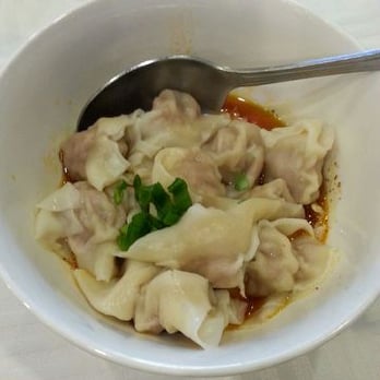 Chengdu Taste - Wontons with red chili sauce.  $6.99 - Szechuan Near Me - Alhambra, California