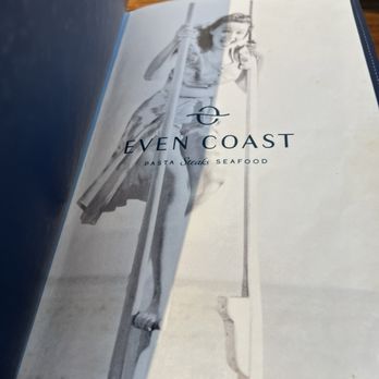 Even Coast - Menu cover - Seafood Near Me - Dallas, Texas Even Coast - Menu cover - Seafood Near Me - Dallas, Texas