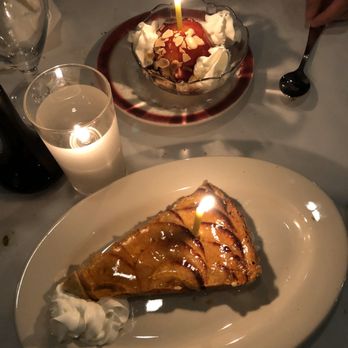 Le Rivage - Dessert - home made pie and Peach Melba - super yum - French Near Me - New York, New York