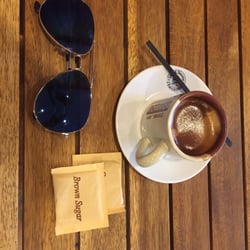 Coffee House - Simple expresso that doesn't disappoint. It's not Italy but it's not tasteless either.