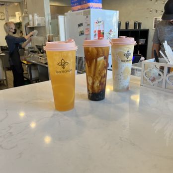 Tea Maison - Drinks we ordered, Tiger Boba Milk, Mango Sago Pomelo, Orange Green Tea. - Juice Bars & Smoothies Near Me - Las Vegas, Nevada Tea Maison - Drinks we ordered, Tiger Boba Milk, Mango Sago Pomelo, Orange Green Tea. - Juice Bars & Smoothies Near Me - Las Vegas, Nevada