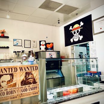 Bubble Tea Station Cafe - One Piece wanted posters and flags and BT21's RJ and Tata plush decorates the whole store - Desserts Near Me - Sparks, Nevada Bubble Tea Station Cafe - One Piece wanted posters and flags and BT21's RJ and Tata plush decorates the whole store - Desserts Near Me - Sparks, Nevada