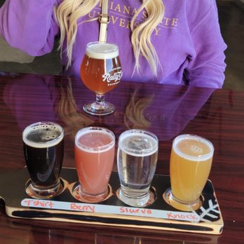 Rally Cap Brewing Company - Flight 2: Failed T-Shirt Company, Double Berry, Raspberry Slurve, Knock Out Punch - Breweries Near Me - Baton Rouge, Louisiana