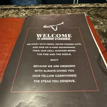 LongHorn Steakhouse - Menu - Steakhouses Near Me - Pittsburgh, Pennsylvania