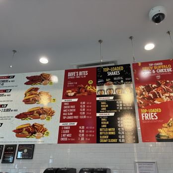 Dave's Hot Chicken - Menu with so many options! - Chicken Shop Near Me - Greenville, South Carolina